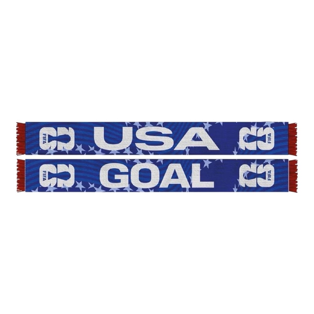 FIFA World Cup 2026 USA Goal Official Licensed Fan Scarf Blue White Red New